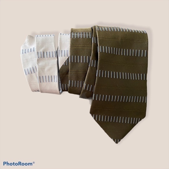 Tommy Hilfiger 100% silk imported dark green tie - Picture 4 of 10